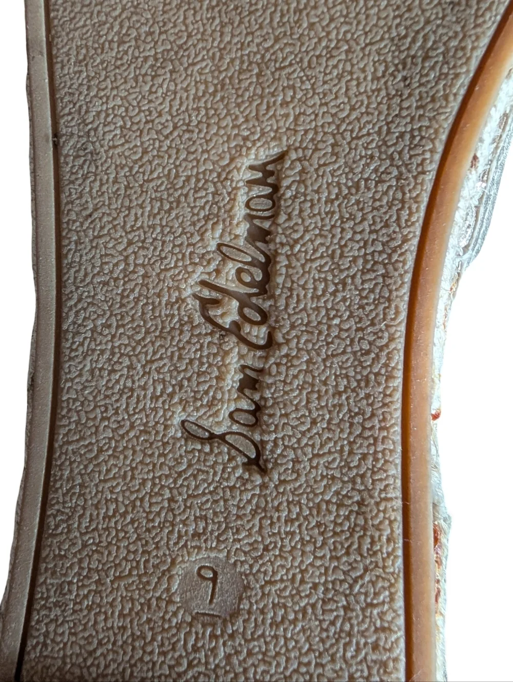 Sam Edelman Khloe espadrille flats in a gold metallic leather size 9